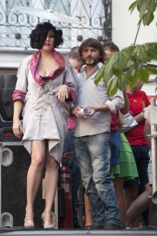 Proclamation. The singer and actress La Terremoto de Alcorcon with the actor Fernando Tejero