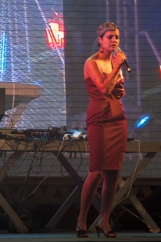 Singer Selena. Gay pride demonstration 2012, equal marriage and equality without cuts